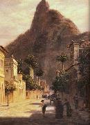 Bernhard Wiegandt Sao Clemente Street, Rio de Janeiro oil